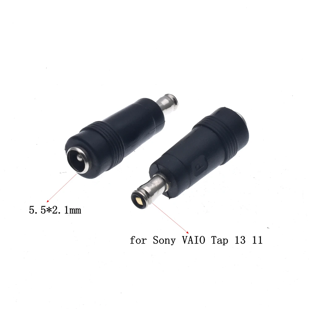 Adattatore Per Laptop Dc Power Converter Plug Tip Per Sony Vaio Tap 13 11 Charger Svt11229Ckb Svt11229Ckb Caricabatterie 5.5*2.5Mm Femmina