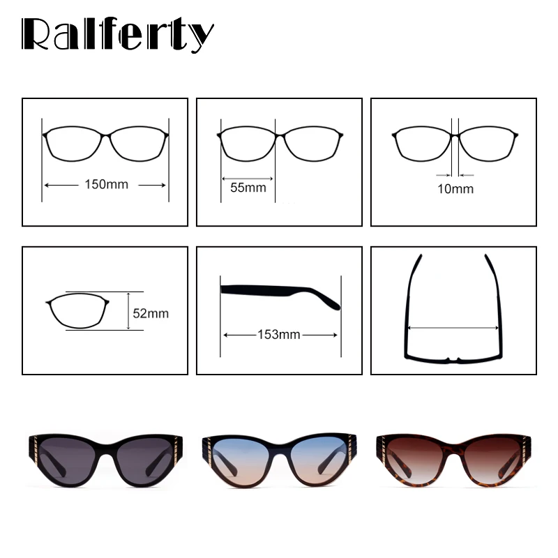 Ralferty 2019 женские солнцезащитные очки кошачий глаз UV400 тени Ретро стиль для женщин