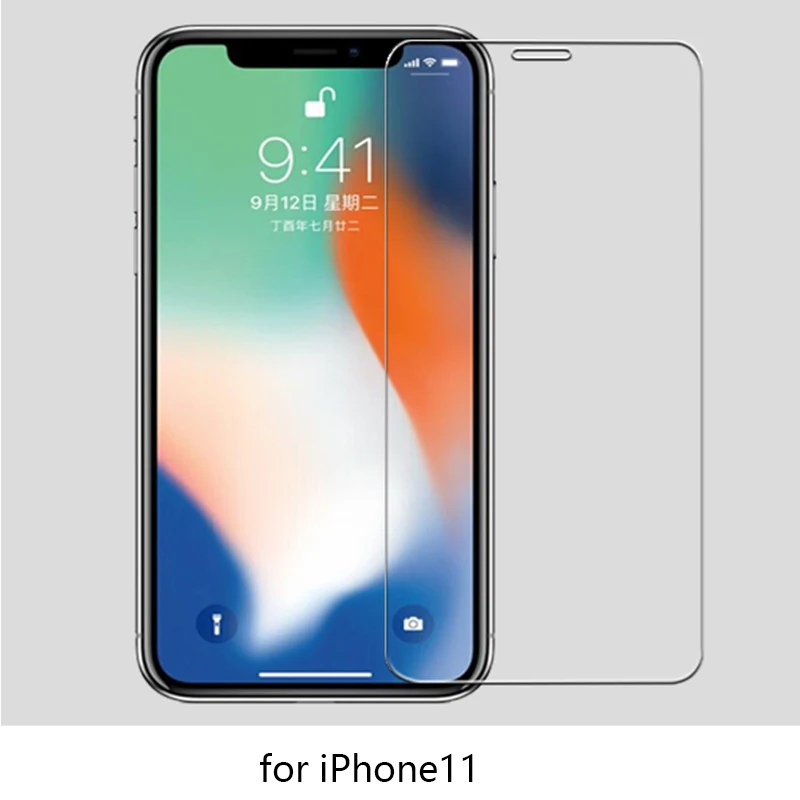 Защитное стекло для iPhone 11 9H 8Plus X XS XR X Max 6 6s 6Plus 11Pro 7 Plus закаленное стекло для iPhone 11 Стекло 9H 11Pro - Цвет: For iPhone 11