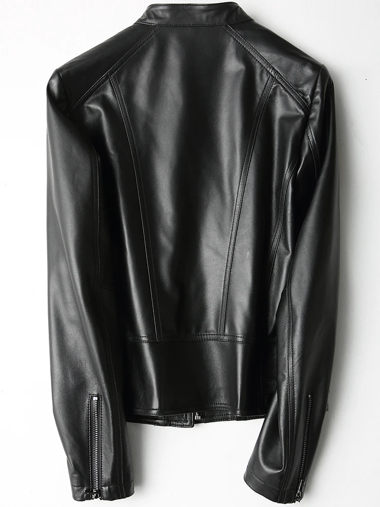 

100% Real Sheepskin Leather Jacket Women 2020 Genuine Leather Short Slim Jackets For Women Outerwear jaqueta de couro LX2647