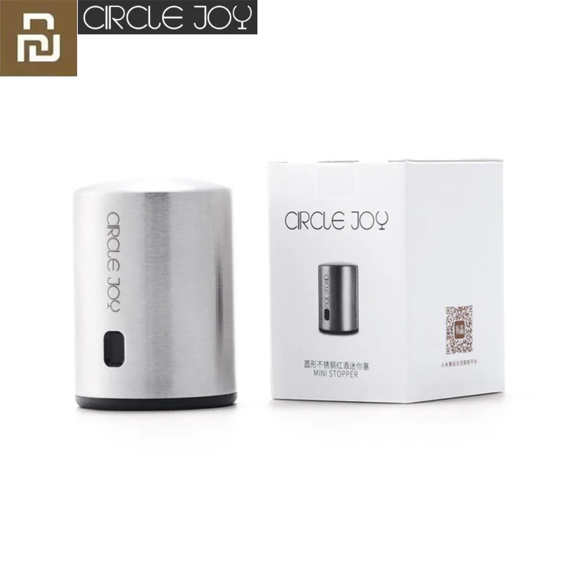Silver Xiaomi Mijia умная пробка для вина из нержавеющей стали вакуумная пробка для хранения вина электрические пробки винные пробки цепь Crand-Circle Joy - Цвет: Silver