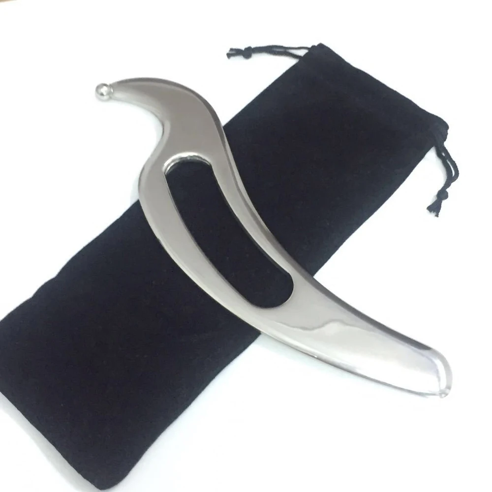 Manual Massage Guasha Board Stainless Steel Scraping Board Body Massage Relaxation Pain Relief Scrapper Plate Home Care Tools