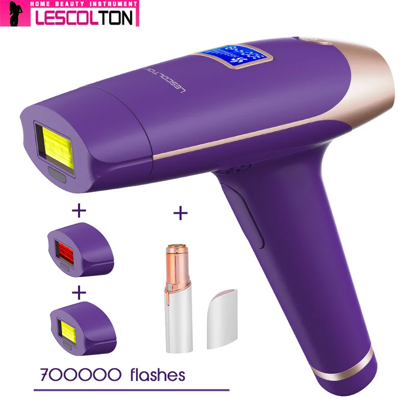 Эпилятор Lescolton IPL 700000 раз 3 в 1 устройство для перманентного удаления волос с ЖК