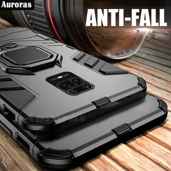 

Auroras Shockproof Armor Case For Redmi Note 9S Finger Ring Magnetism Holder Cover For Xiaomi Redmi Note 9 S Cases