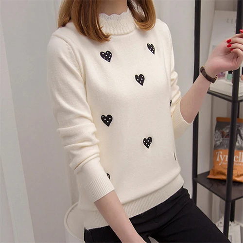 Beige Deguena Knitted Sweaters Fall And Winter High Jersey And Suspension Bridge Sweaters Beautiful Women's Sweaters - Цвет: Beige