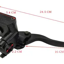 A127 Черный Универсальный 7/" 22 мм мотоцикл передний тормоз сцепления Главный цилиндр гидравлический насос рычаг для RY125T-10 мотоцикла Acc