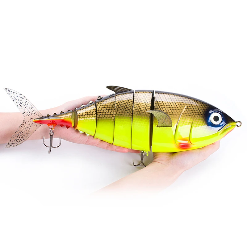 Isca de Pesca Dorisea Grande Jogo Tunas Mar Profundo Barco Plástico Duro 6 Seção Isca 1 Pçs 40cm 1027g 4 plástico duro 6 seção isca de pesca tunas isca