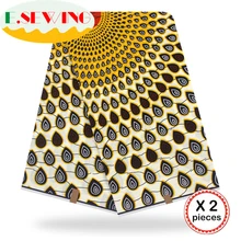 Анкара африканская вощеная ткань принтом 12 ярдов хлопок настоящий голландский воск Гана нигерийский стиль для шитья африканские платья одежда 25