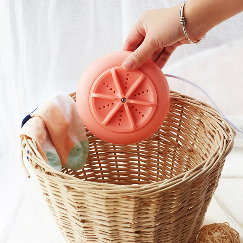 Portable 8L Automatic Washing Machine USB Charging Mini Cleaning Machine Clothes Washer for Pants Socks Underwear Home Travel