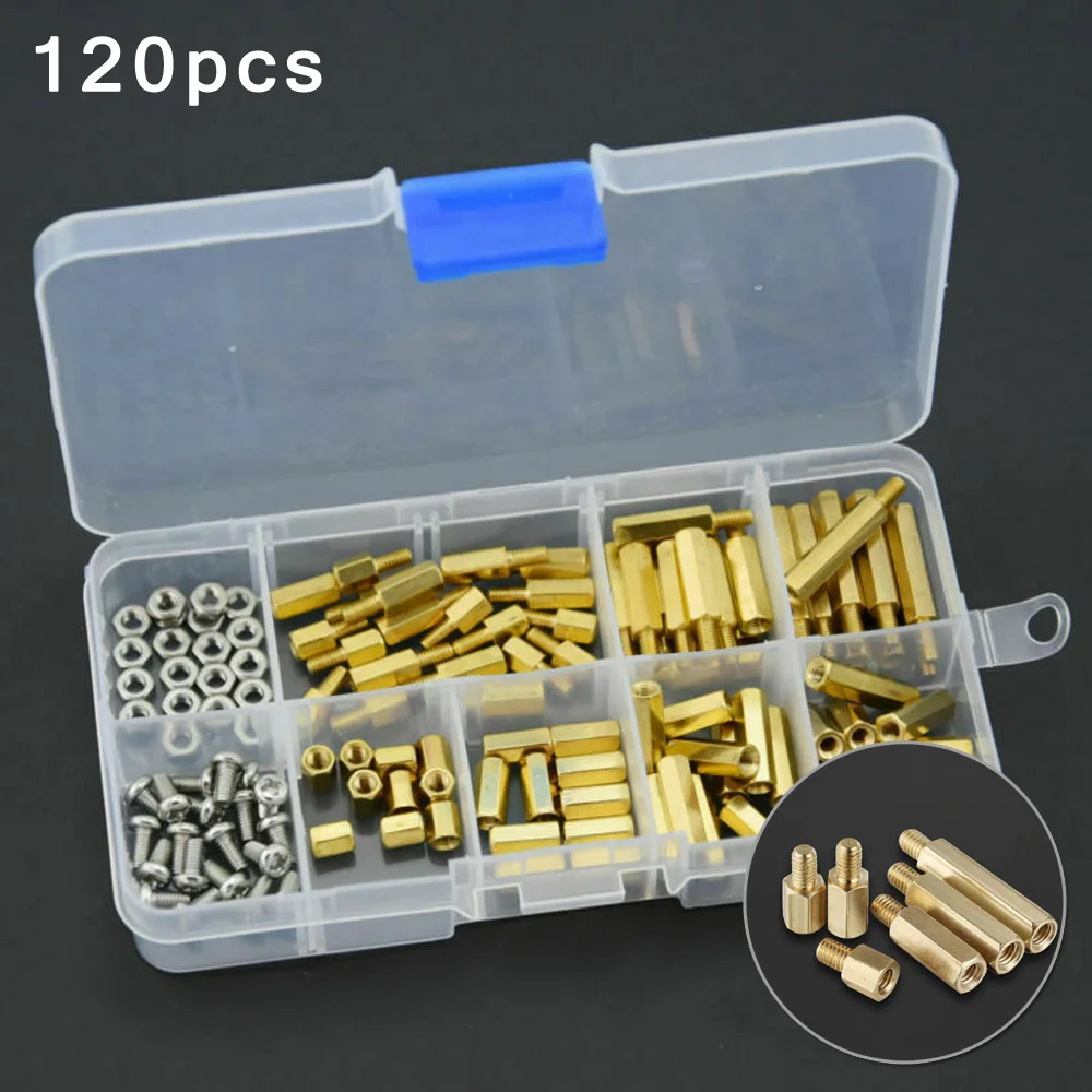 

Spacer PCB Board Hex Screws M3 Male Female Brass Nut Assortment Standoff Hot