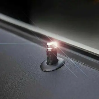 

Carbon Fiber Door Lock Pins Knob Trim Auto Accessories Parts High Quality