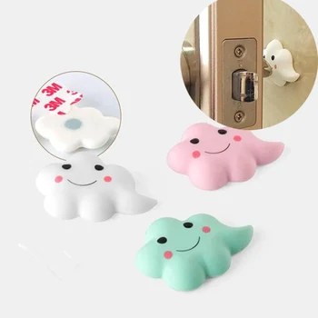 

3pcs Cartoon thickening fenders door stopper Door Lock Protective Pad Prevent shock noise reduction damper wall Sticker hardware