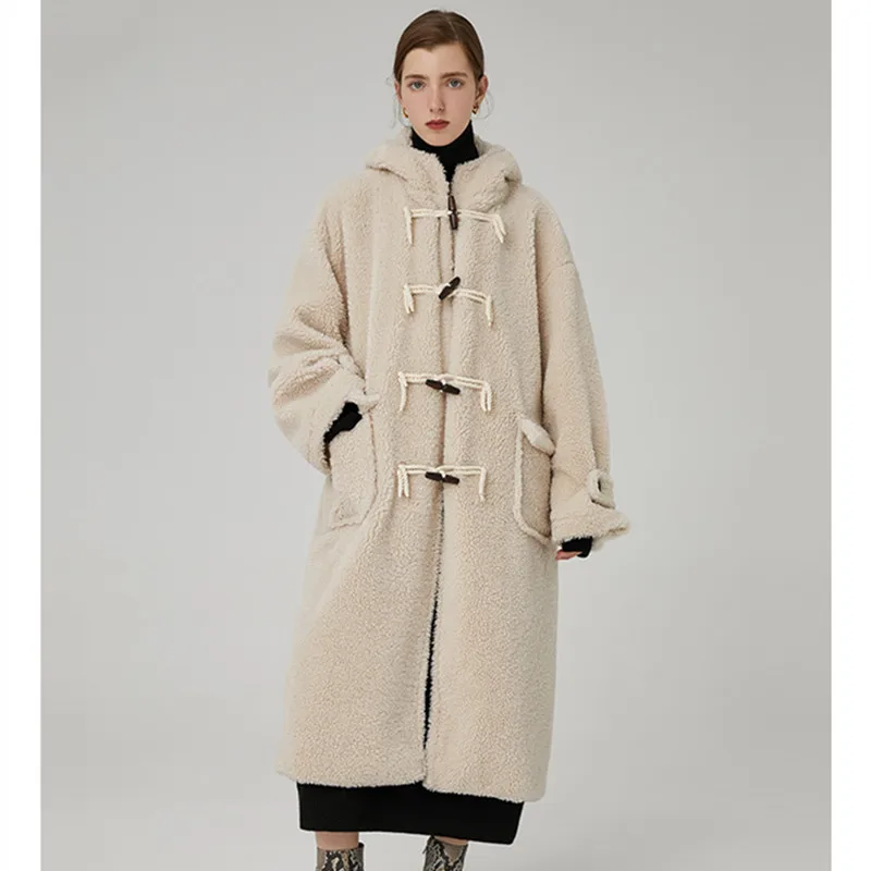 AIGYPTOS/Новинка г.; зимнее бархатное пальто из искусственного меха ягненка; женское меховое пальто