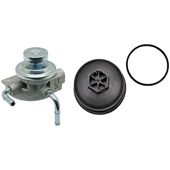 

1pcs Oil Filter Lid Housing Top Cover Cap 5Q6737AA & 1pcs crude oil-Fuel Pump Assembly for Mazda 3/6 Bravo