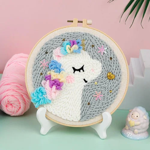 DIY kit Needlework Girls Handicraft Kids art craft Creativity Material set Learning Educational toys for Children Adult Gift unicorn 3