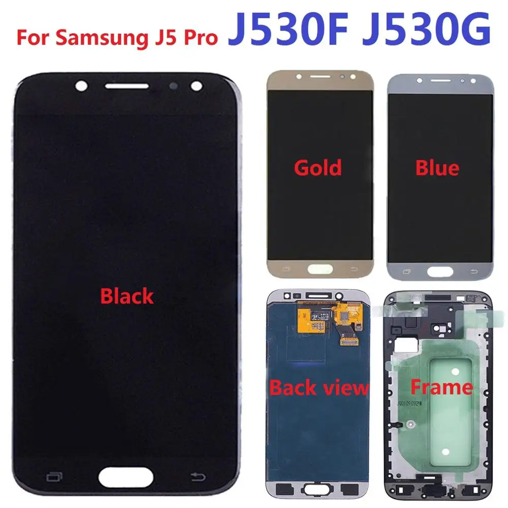 Сенсорный ЖК дисплей с рамкой для Samsung Galaxy J5 Pro (2017) J530F J530G J530F/DS J530G/DS|Экраны