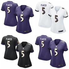 Stitiched, Baltimore#5 Joe Flacco для женщин Джерси