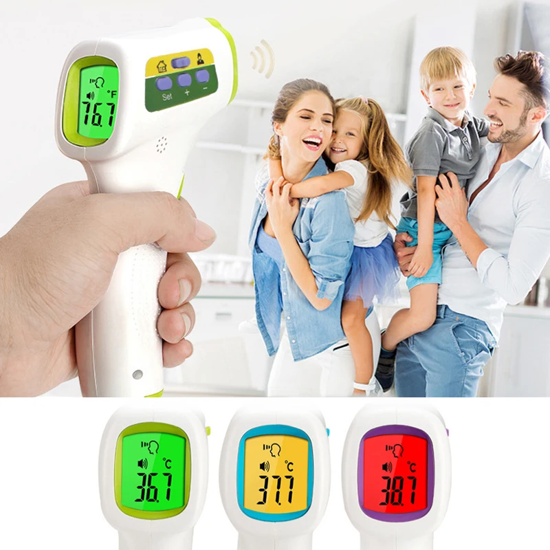 

Adult/Baby Forehead Infrared Thermometer Fast Accurate Measurement Digital LCD Non-contact Infrared Forehead device