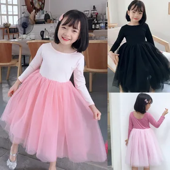 

Children's dress princess dress long sleeve spring and autumn dress long sleeve casual girl dress Party Princess Dress
