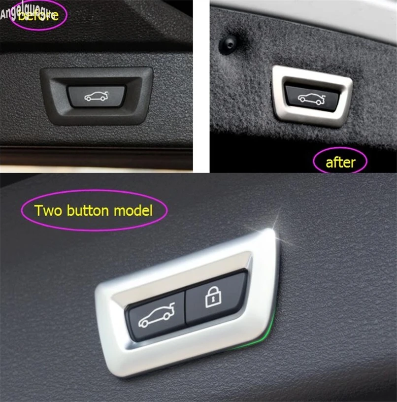 ABS Chrome For BMW 3 5 7 Series F30 F34 X1 F48 X3 X4 X5 f15 X6 f10 Accessories Sequins Car Tail Door Button Cover Trim Sticker