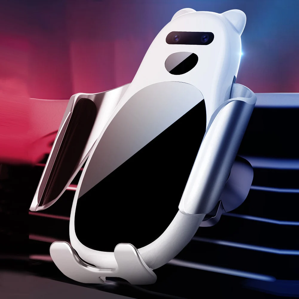 

Wireless Car Charger Mount Automatic Clamping Smart Sensor Fast Charging for iPhone Samsung SGA998