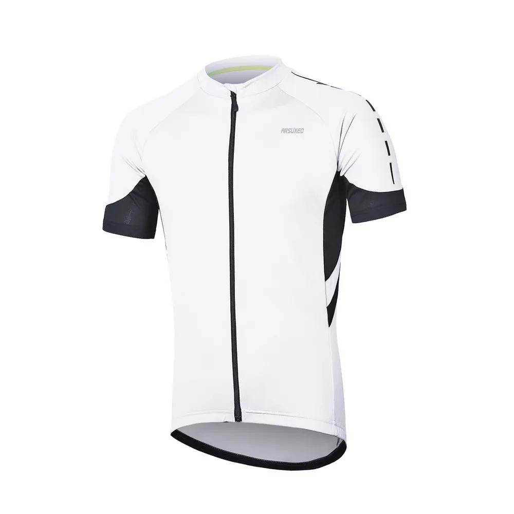 ARSUXEO, Мужская футболка с коротким рукавом для велоспорта, быстросохнущая футболка на молнии для велоспорта, одежда для горного велосипеда, дышащая одежда 636
