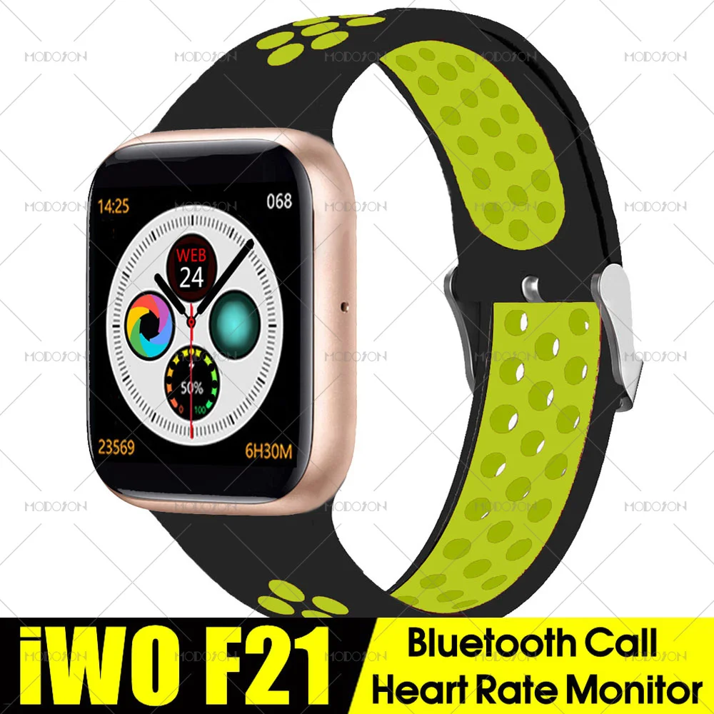 Умные часы iwo F21 с Bluetooth пульсометром фитнес-трекером для мужчин и женщин умные PK