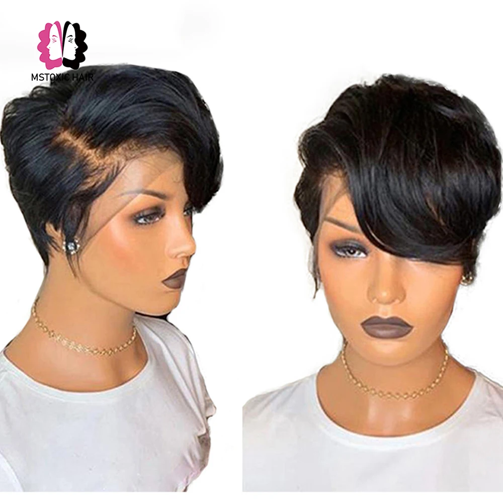 Virgo-Brazilian-Short-Bob-Pixie-Cut-Wig-Lace-Front-Human-Hair-Wigs-For-Black-Women-Pre