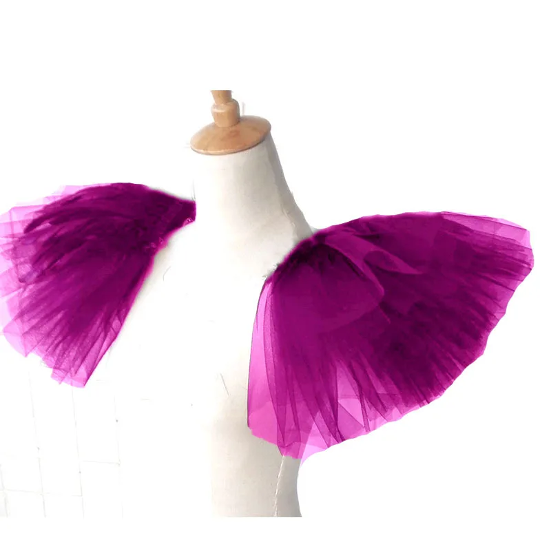 Mingli Tengda Wedding Accessories Stage Shoulder Yarn Banquet Shoulder Epaulet Personality Accessories Piaoza Bride Cap Shawl