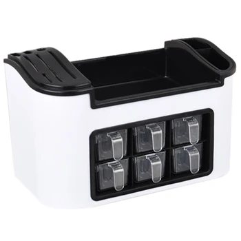 

GTBL Kitchen Countertop White Tableware Bracket Seasoning Rack, Food Cabinet Storage Rack, Tool Rack, Tableware Rack