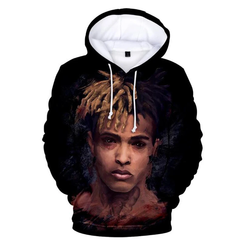 Хип хоп Модная брендовая одежда Rip xxxtentacion 3D толстовки большого размера для мужчин