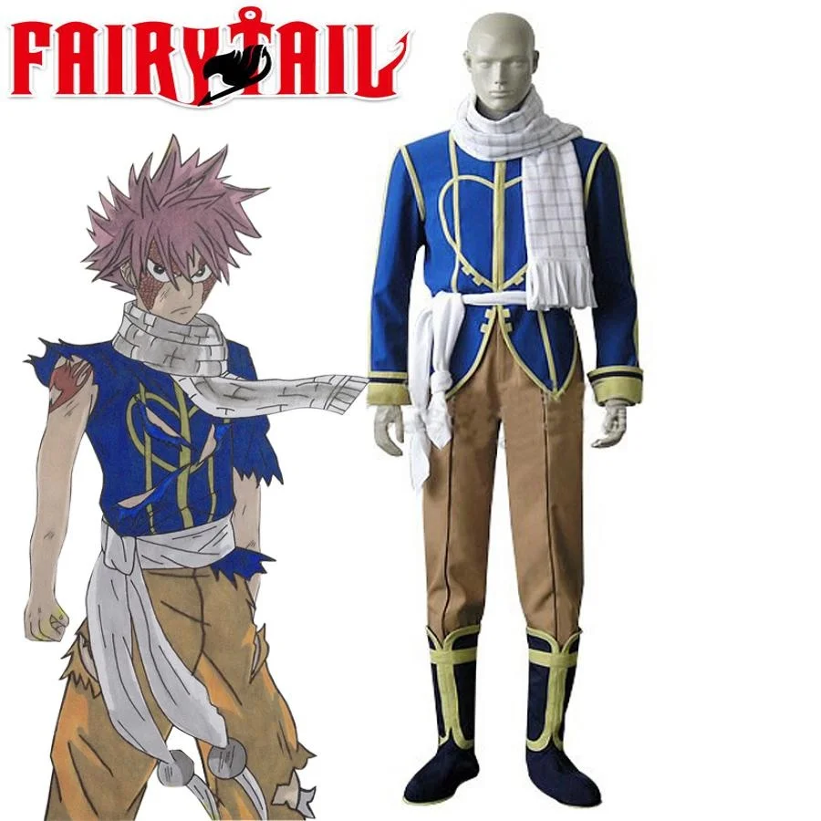

Anime Cos Fairy Tail Etherious Natsu Dragneel Cosplay Costumes Natsu Suit Sets