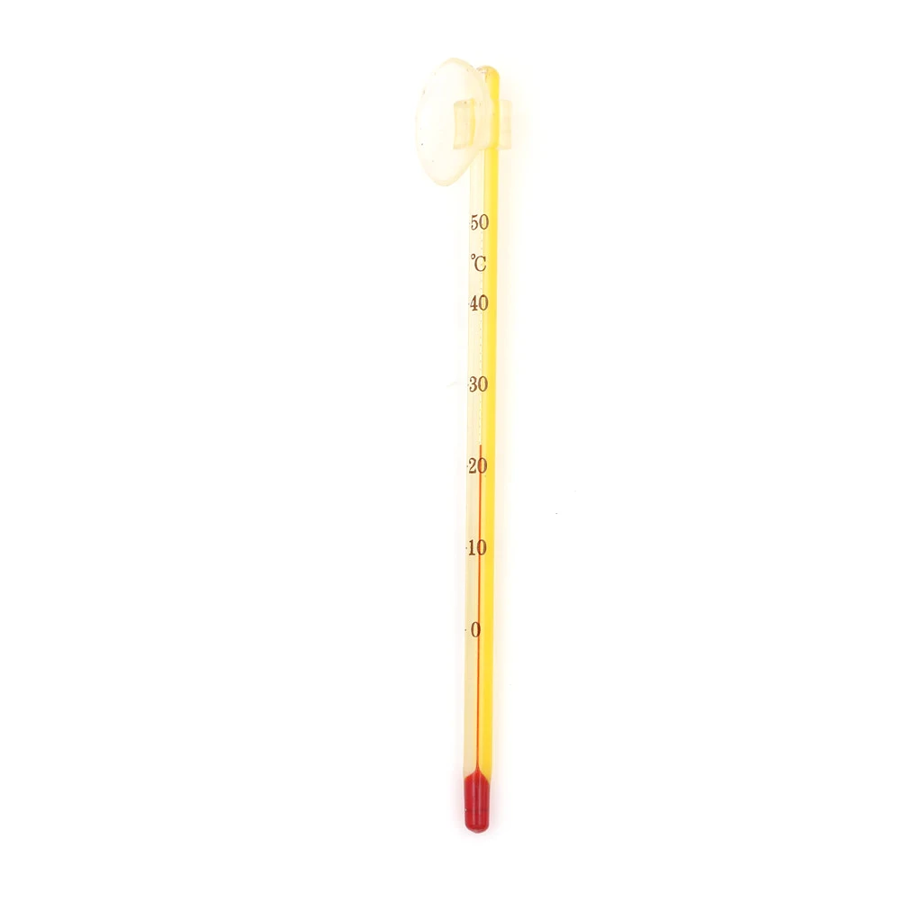 Стеклянный аквариумный термометр для аквариума, стеклянный погружной термометр для аквариума с присоской 14 см