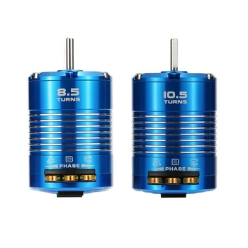 

FBIL-2pcs High Efficiency 540 Sensored Brushless Motor For 1/10 RC Car Blue - 10.5T 3450KV & 8.5T 4100KV