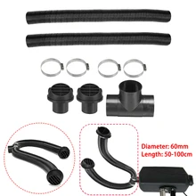 

60mm Heater Pipe Duct T Piece Warm Air Outlet Vent Hose Clips For Webasto Diesel Brand New And High Quality Support Dropshipping