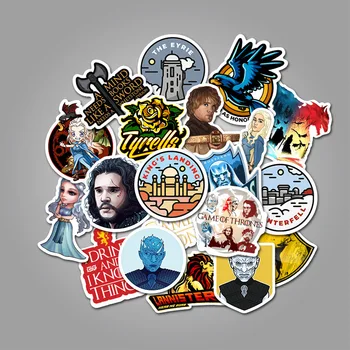 

50pcs Game of Thrones Waterproof Stickers Luggage Guitar Skateboard Stickers RemovableGame of Thrones Gifts