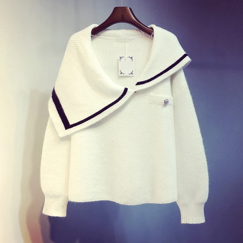 [EWQ] 2020 Spring Autumn New Patchwork Wild Loose