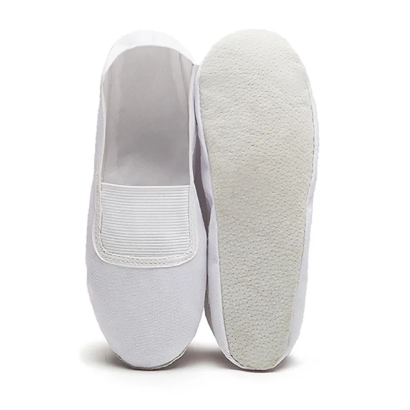 USHINE EU22-45 Black White Flat Yoga Teacher Fitness Gymnastic Ballet Dance shoes For Children Woman Man 4