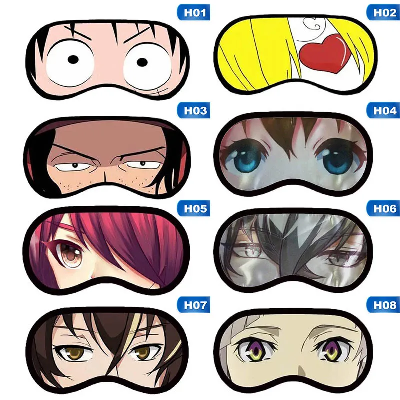 

3D Japan Anime Manga Cosplay Eye Mask Shade Cover Blindfold Rest Sleep Eyepatch 3D Sleeping Eyepatch Massage Relax Gifts