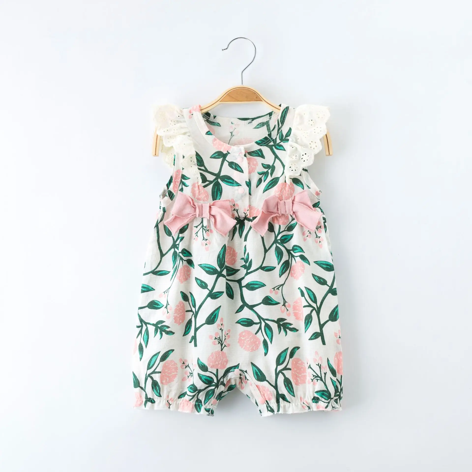 

BABY'S Jumpsuit Europe And America out Clothes Childrenswear INS Sleeveless Leotard Summer Girls Baby Hundred Days Service