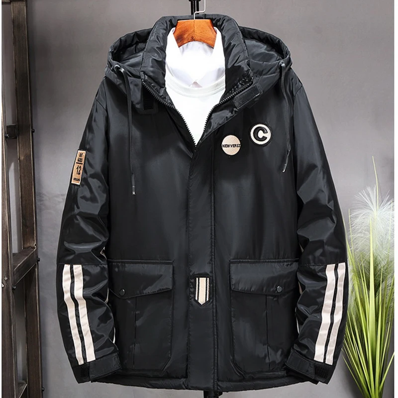 7XL 8XL 9XL размера плюс зимняя куртка для женщин и мужчин из хлопка на подкладке