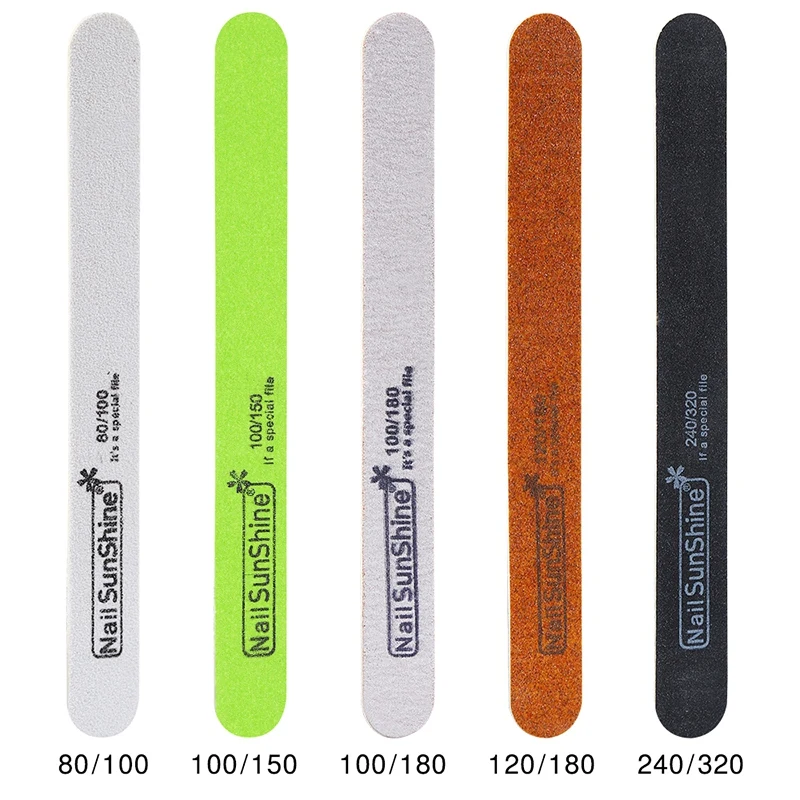 

5pcs Nail Files Ultra-thin Wood Chips Nail Rubbing Strip Nail Double-sided File Polishing Strip*