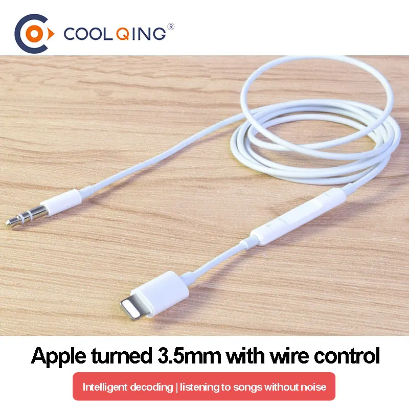 

Car AUX Cable Audio Cord For iphone X XS MAX XR 7 8 Plus Converter 3.5mm Jack Headphone Adapter AUX Splitter Cables Line