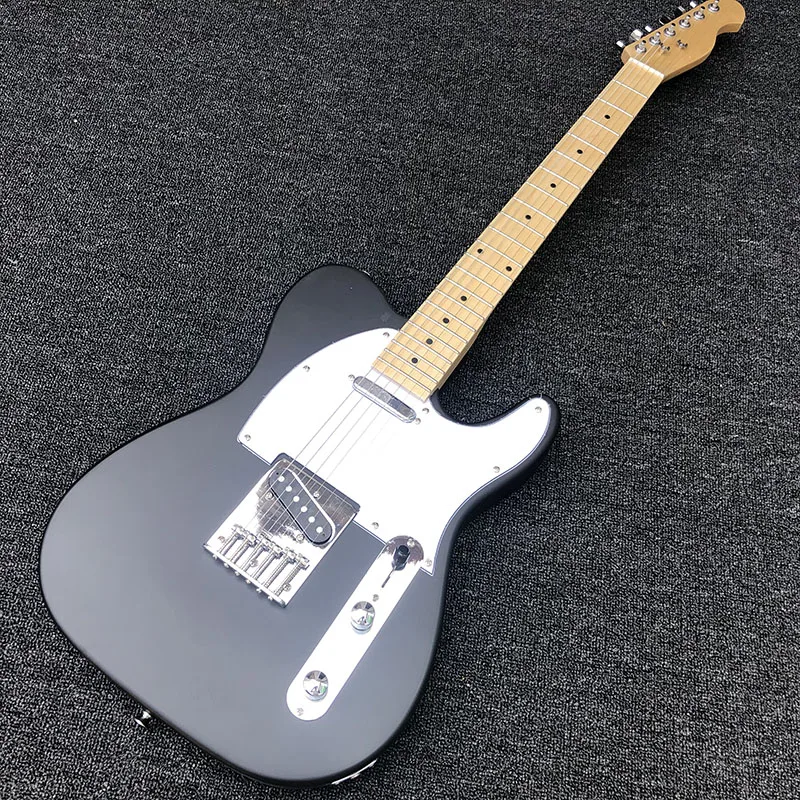 

High quality TL style electric guitar,Maple fingerboard with Black matte paint,free shipping!