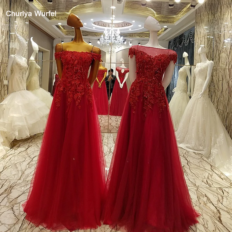 

LS89056 formal evening dress with short sleeves plus size red cheap evening dress from China