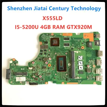 شراءX555LD اللوحة لابتوب ASUS X555LD X555LDB X555LA X555LB X555L X555 اختبار الأصلي Mianboard 4G-RAM I5-5200U GT920M