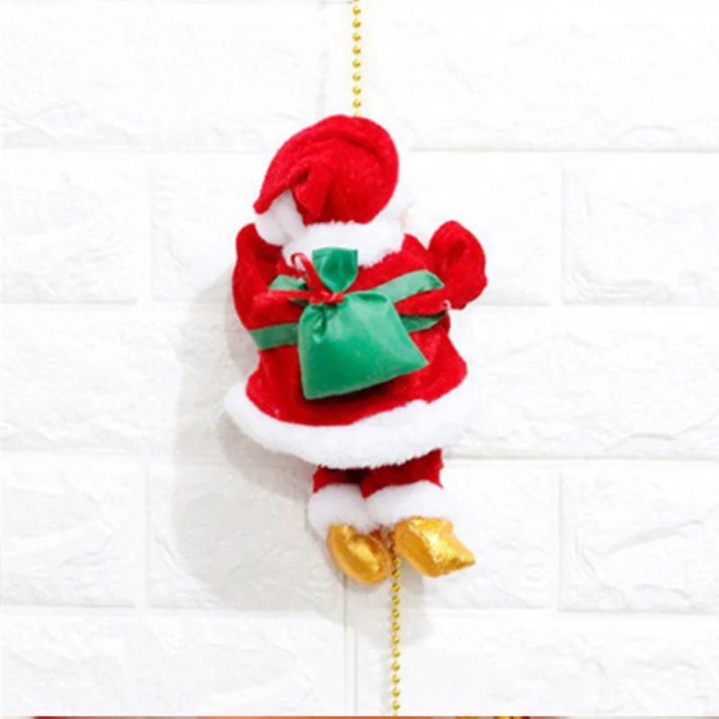 Рождественская Кукла Санта Клаус, электрическая игрушка для детей, рождественские подарки, рождественские Новогодние украшения для дома