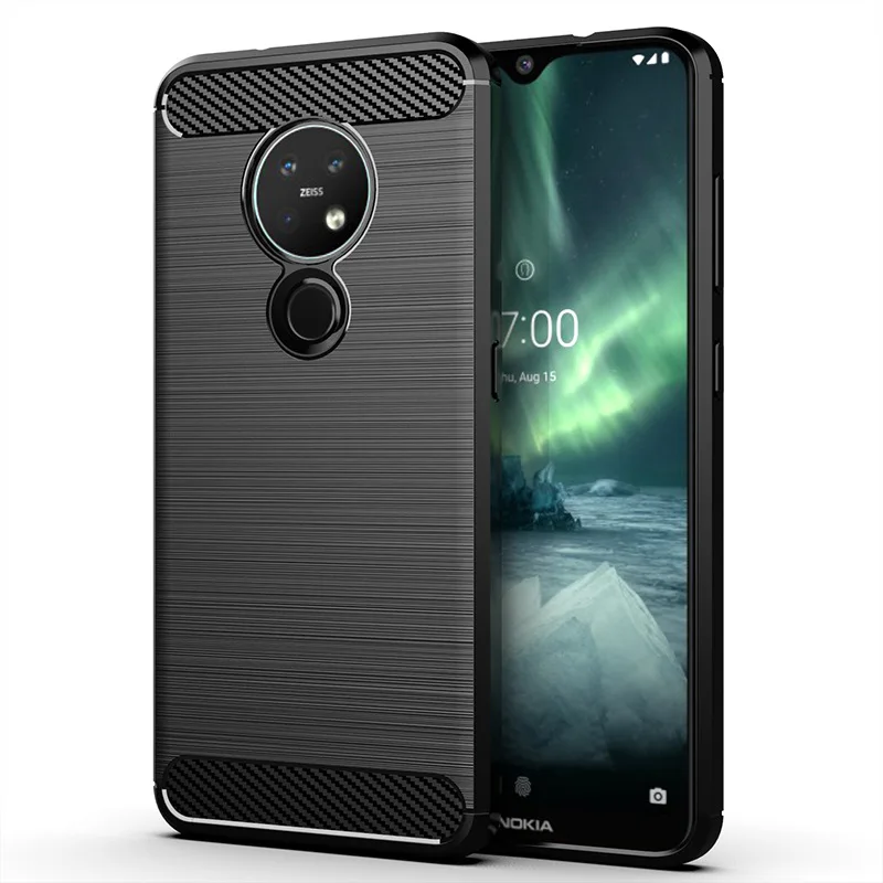 Для Nokia 7,2 TA-1196 Dual чехол Силиконовый прочный армированный Мягкий чехол Чехол для Nokia 7,2 защитный чехол для телефона Чехлы Fundas Coque