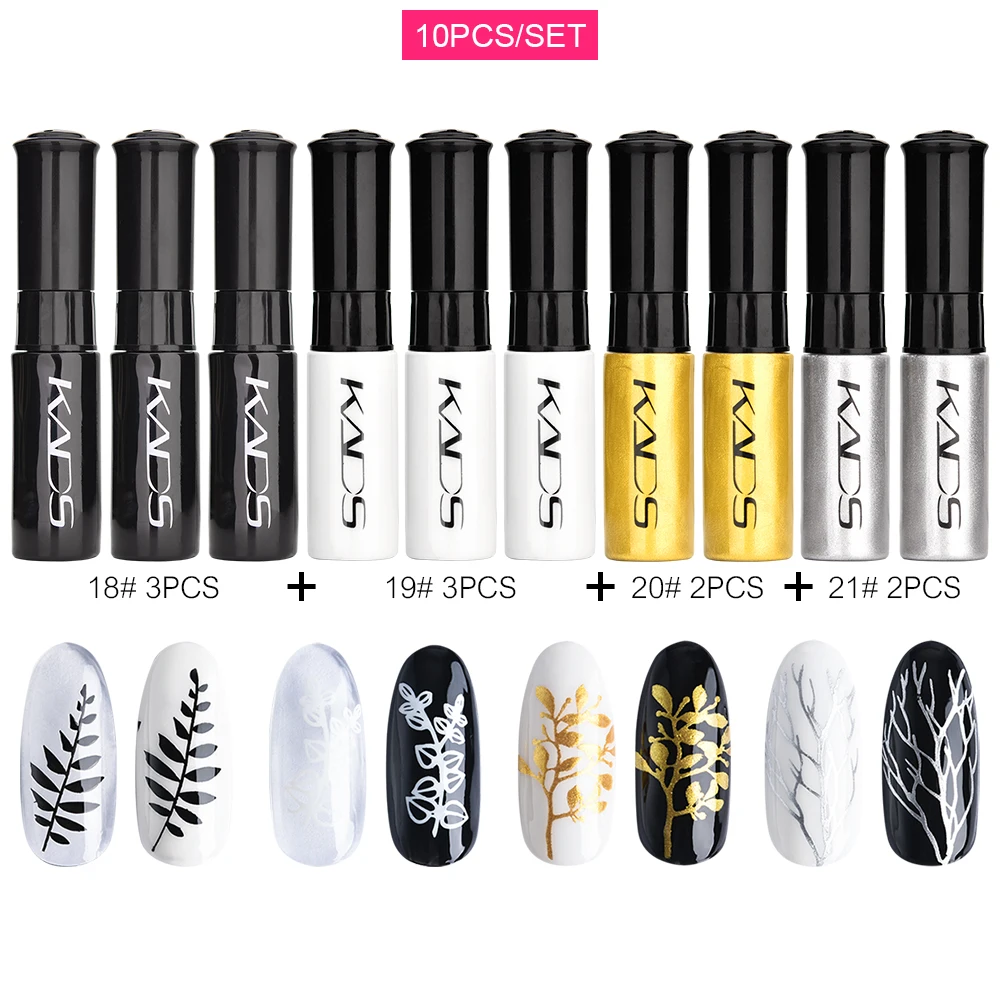Nail Art Tools Nail Polish 47/41/31/20/10pcs Nail Stamping Polish 7ml Black White Gold Colorful Nail Polish Varnish Art Printing Kit for Template