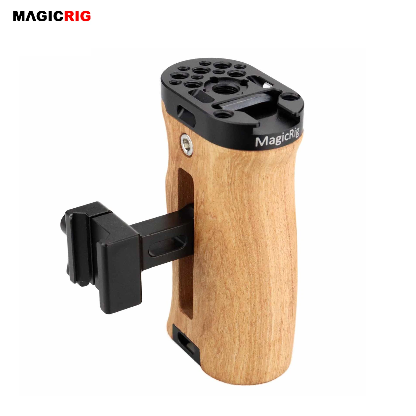 MAGICRIG Adjustable Wooden Handle Grip Universal Side NATO with Cold Shoe Mount for A7RIII A7III BMPCC 4K /6K Camera Cage | Электроника